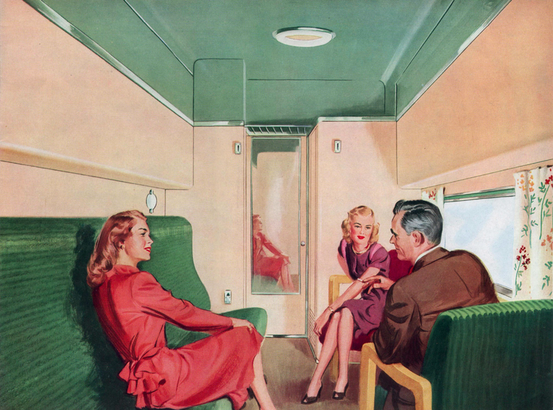 Illustration for article titled This 1947 Train of Tomorrow Puts Today's Trains to Shame